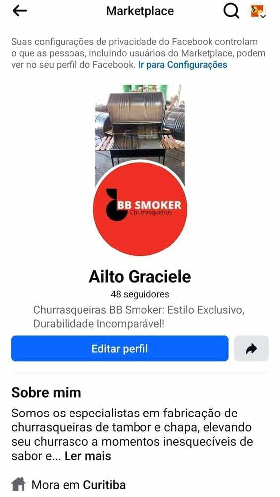 Como Personalizar o Perfil Comercial no Marketplace do Facebook