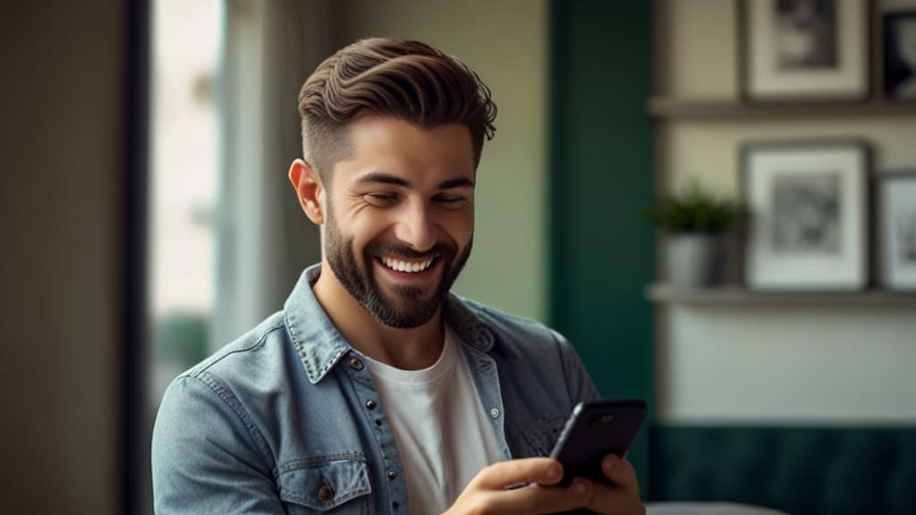 Um homem vendendo no Instagram com tráfego orgânico.